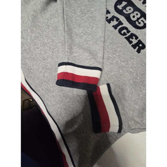 Tommy Hilfiger Denim 1985 Crewneck Sweatshirt Gray Size S/M Logo Pullover USA - Picture 10 of 15